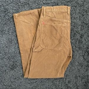 UO Tan Corduroy Utility Pants
